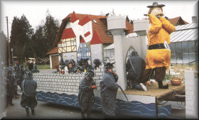 Grundele als Ratten beim Fasnachtsmotto 1994